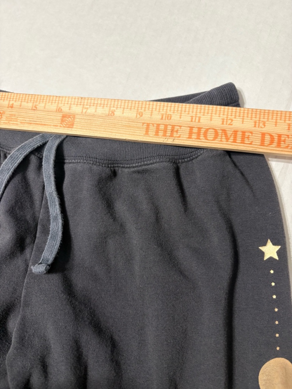 Spiritual Gangster Charcoal Gray Soft Cozy French Terry Sweatpants Moon Stars S - Picture 7 of 10